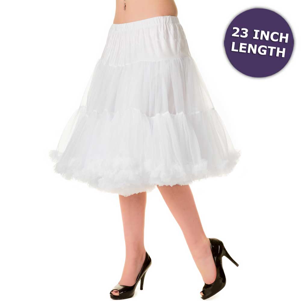 Banned - Starlite Jupon/petticoat - 23 inch - Blanc